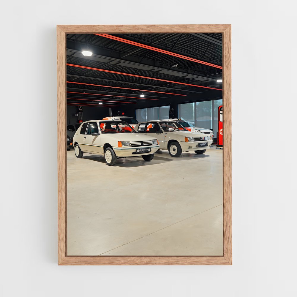 Poster Garage 205 Rallye – affiche Peugeot (vue 4)
